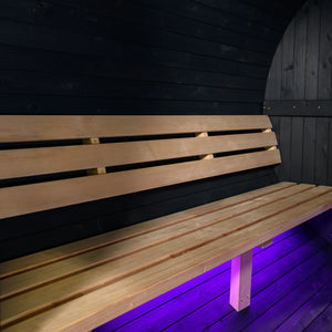 New Oasis 4 Person Canopy Barrel Sauna
