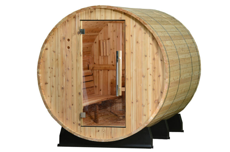 Retreat Basic 4-6 person Barrel Sauna - No canopy
