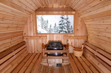 Load image into Gallery viewer, Oasis 2-4 Person Canopy Barrel Sauna
